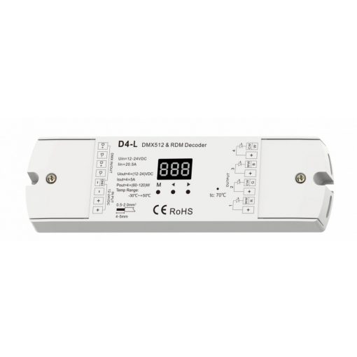 4CH*5A 12-24VDC PWM Dimmer D4-L, DMX512