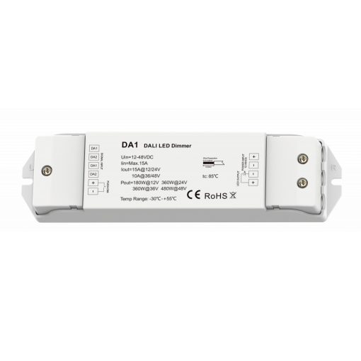 1CH*15A 12-48VDC PWM dimmer DA1, DALI 1CH*15A 12-48VDC PWM dimmer DA1, DALI