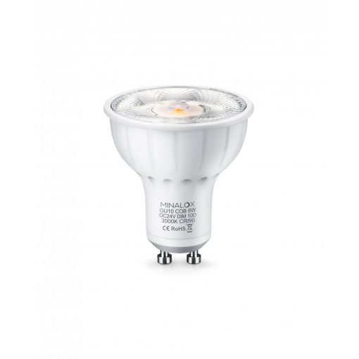 MINALOX LED izzó GU10 8W/24V/10º/2700K