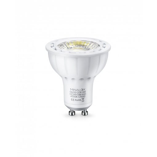 MINALOX LED izzó GU10 8W/24V/60º/4500K